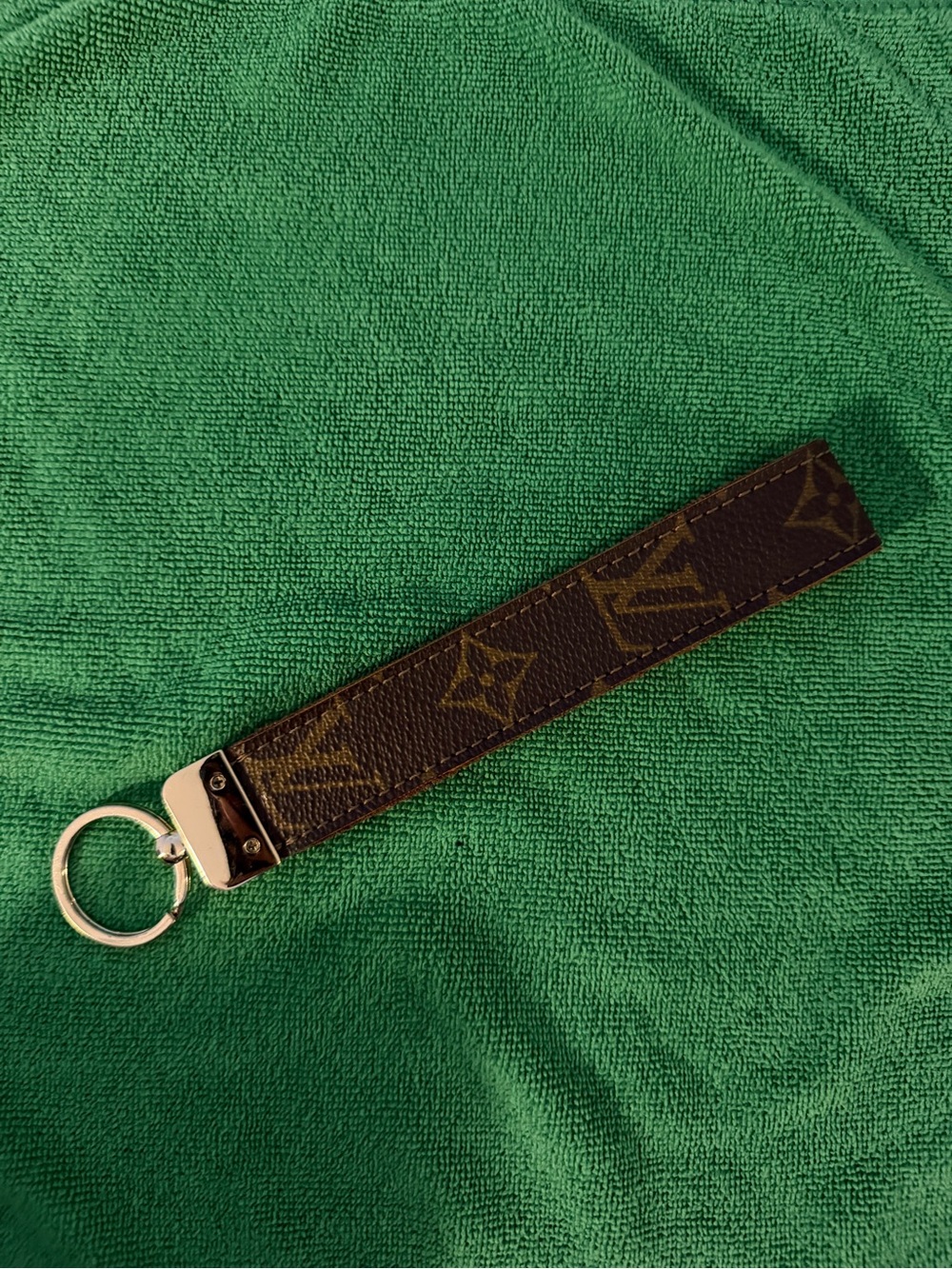 Louis Vuitton Monogram Canvas Key Strap - Brown & silver Hardware